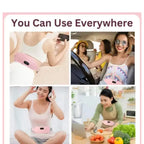 Smart Cordless Menstrual Heating Pad – Portable Waist Massage Belt for Period Pain Relief