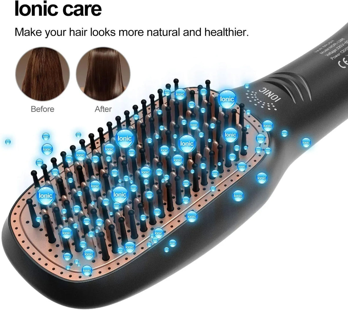 3-in-1 Professional Hair Dryer Brush – Multi-Functional Straightener & Volumizer Styler