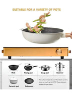 Tabletop Portable Silver Crest Electric Stove with LED Display