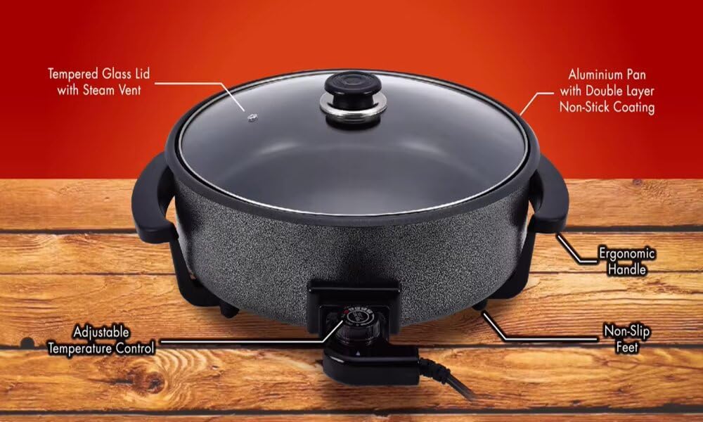 Electric Pizza Pan, Multifunctional Cooking Pan