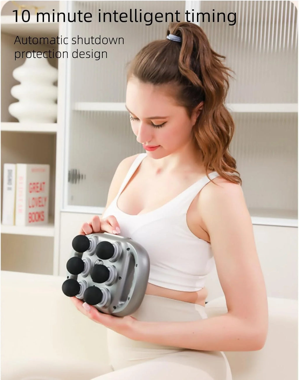 6 Head Electric Massager - Deep Tissue Massage with 9 Levels & 9 Modes