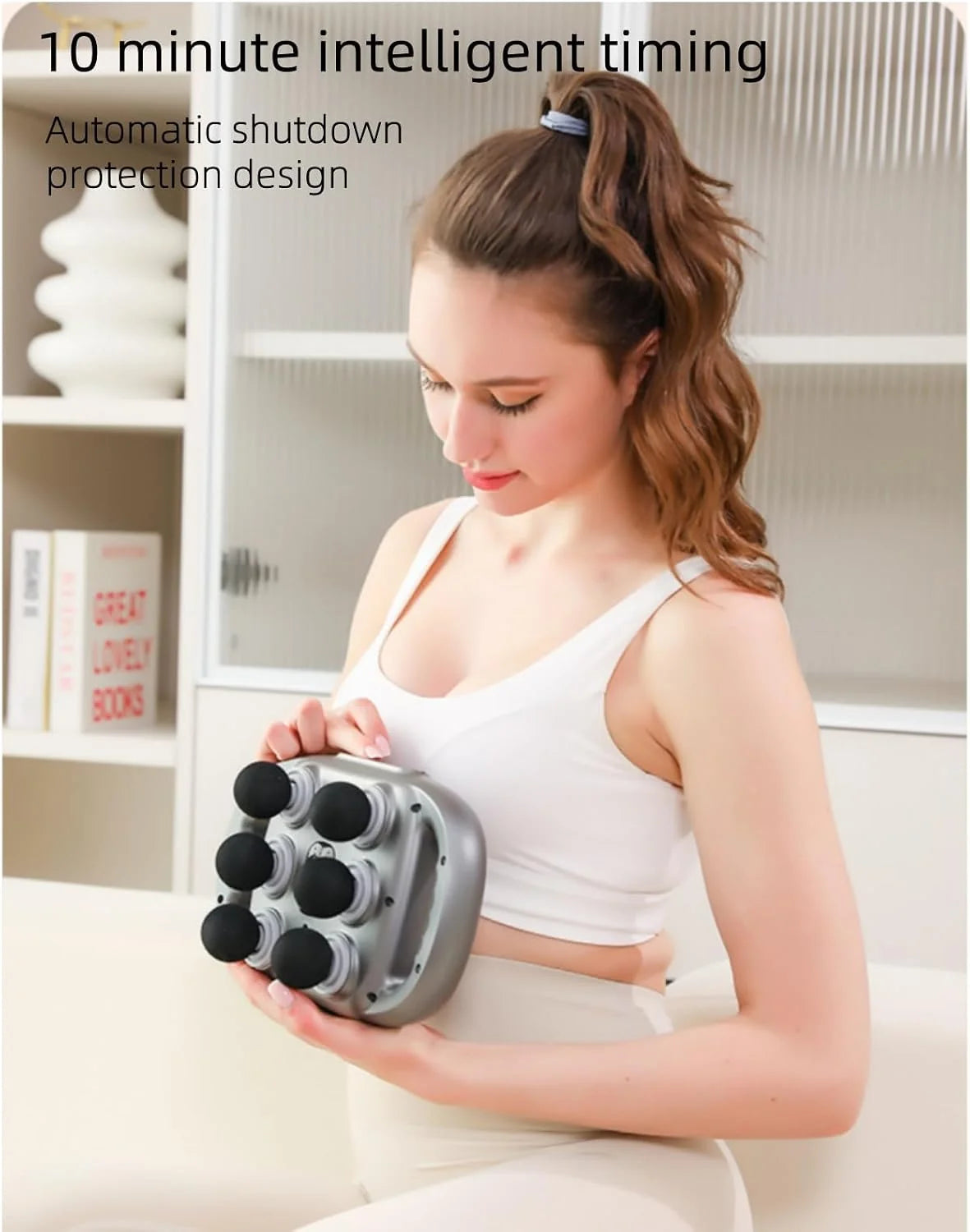 6 Head Electric Massager - Deep Tissue Massage with 9 Levels & 9 Modes