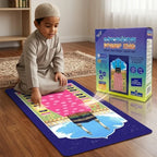 Kids Educational Prayer Mat - Islamic Learning Salah Mat