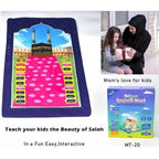 Kids Educational Prayer Mat - Islamic Learning Salah Mat