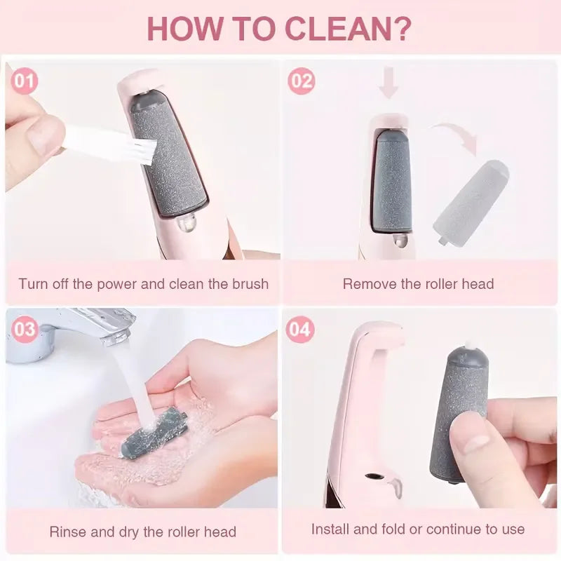 Rechargeable Electric Foot File Callus Remover – Professional Pedicure Tool