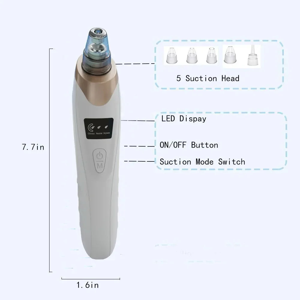 Electric Blackhead Remover Vacuum – Professional Pore Cleanser & Extraction Tool