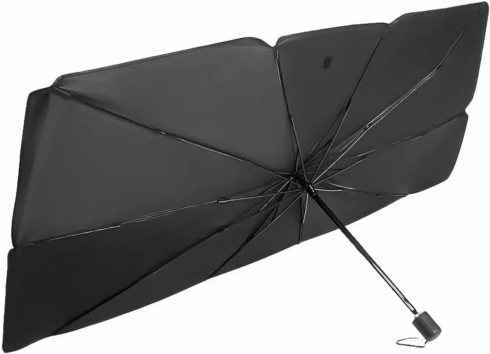 Foldable Car Windshield Sun Shade – Heat-Reflective Umbrella for 99% UV Protection